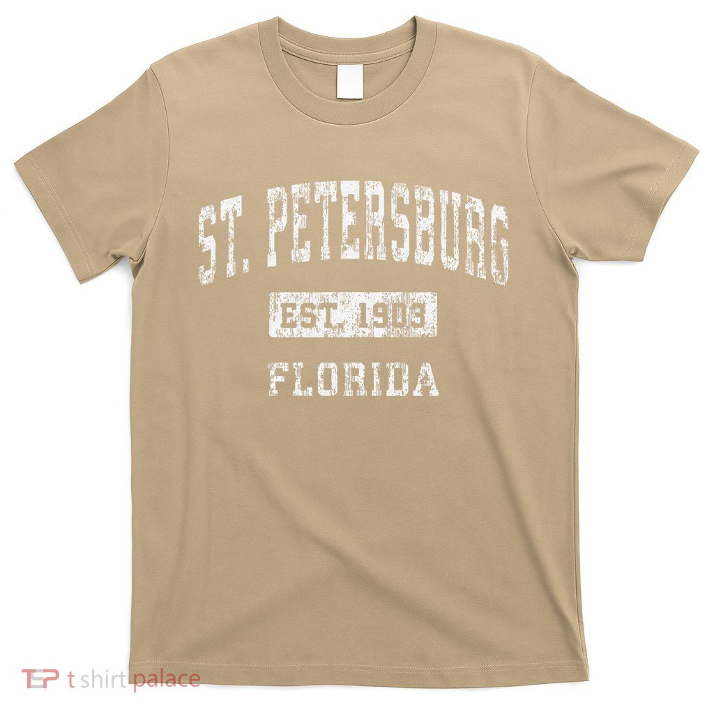 St. Petersburg Florida Fl Vintage Established T-Shirt