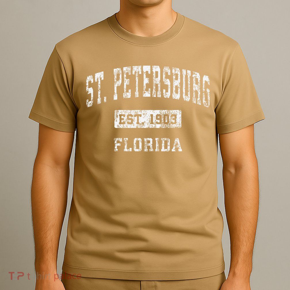 St. Petersburg Florida Fl Vintage Established T-Shirt