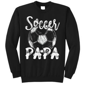 Soccer Papa For  Family Matching Team Player Soccer Ball Sweatshirt