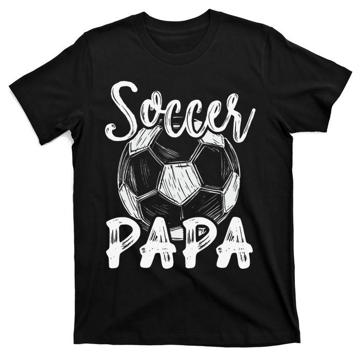 Soccer Papa For  Family Matching Team Player Soccer Ball T-Shirt