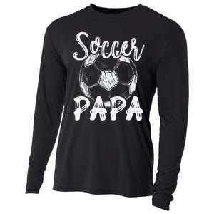 Soccer Papa For  Family Matching Team Player Soccer Ball Cooling Performance Long Sleeve Crew