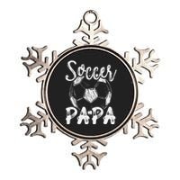 Soccer Papa For  Family Matching Team Player Soccer Ball Metallic Star Ornament