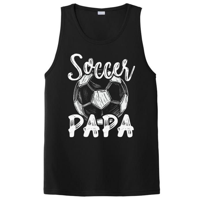 Soccer Papa For  Family Matching Team Player Soccer Ball PosiCharge Competitor Tank