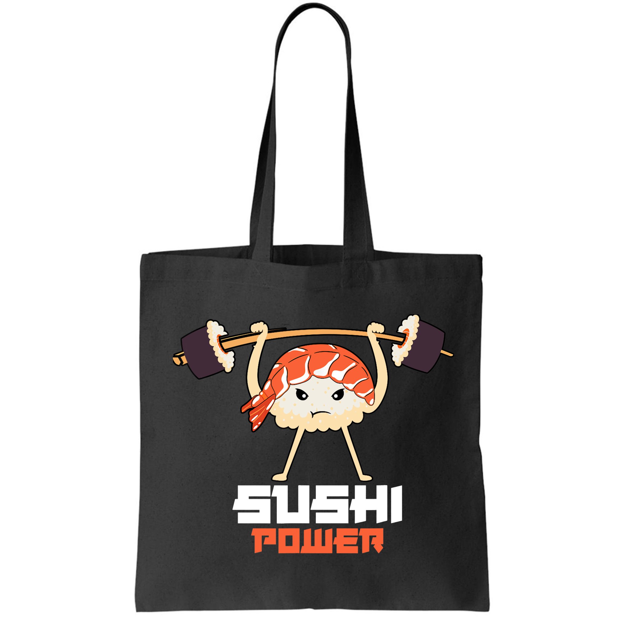 Sushi Power Funny Gym Vegetarian Muscle Powerlifting Bag