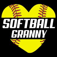 Softball Player Family Funny Gift Softball Granny Heart Gift Doggie Tank