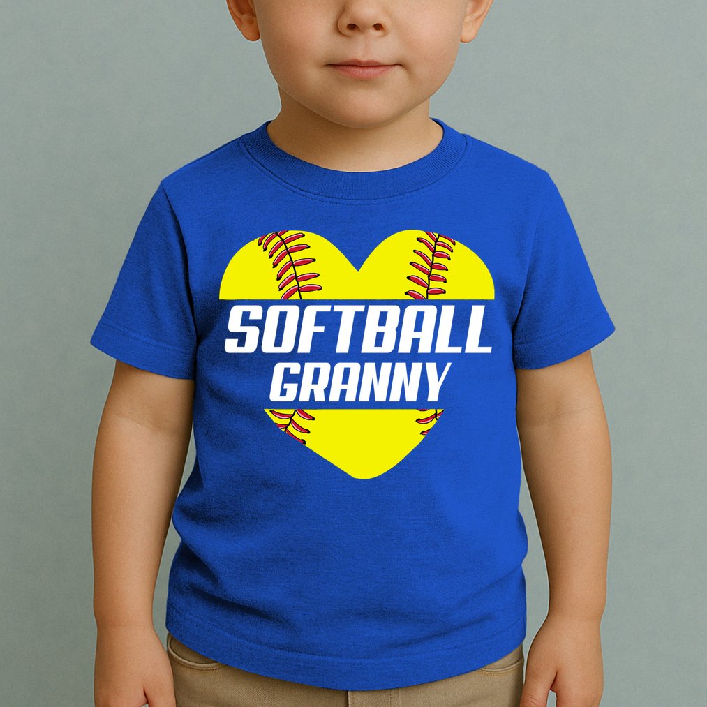 Softball Player Family Funny Gift Softball Granny Heart Gift Toddler T-Shirt