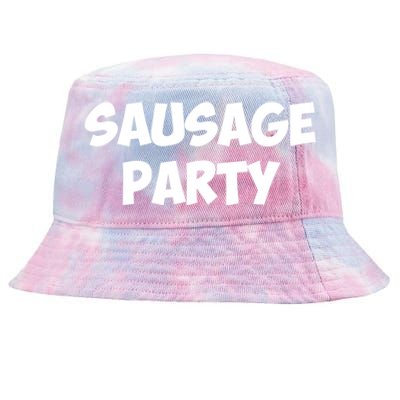 Sausage Party Funny Gift Tie-Dyed Bucket Hat