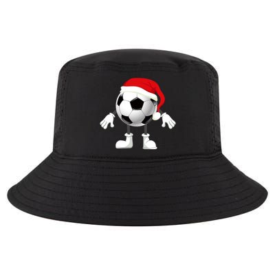 Soccer Player Footballer Santa Claus Christmas Xmas Gift Cool Comfort Performance Bucket Hat