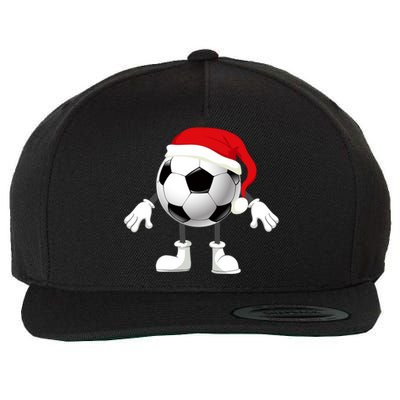 Soccer Player Footballer Santa Claus Christmas Xmas Gift Wool Snapback Cap