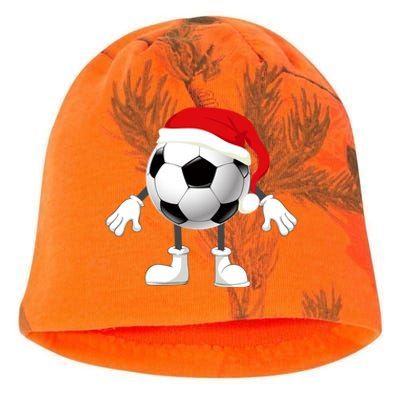 Soccer Player Footballer Santa Claus Christmas Xmas Gift Kati - Camo Knit Beanie