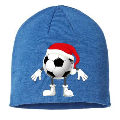 Soccer Player Footballer Santa Claus Christmas Xmas Gift Sustainable Beanie