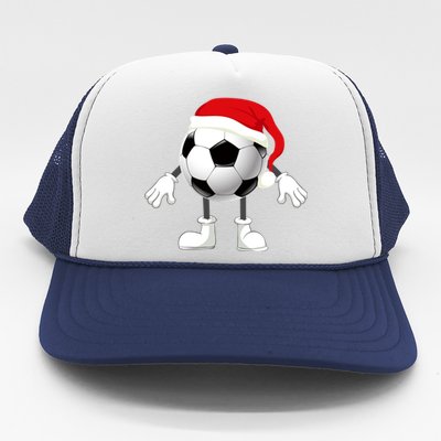 Soccer Player Footballer Santa Claus Christmas Xmas Gift Trucker Hat