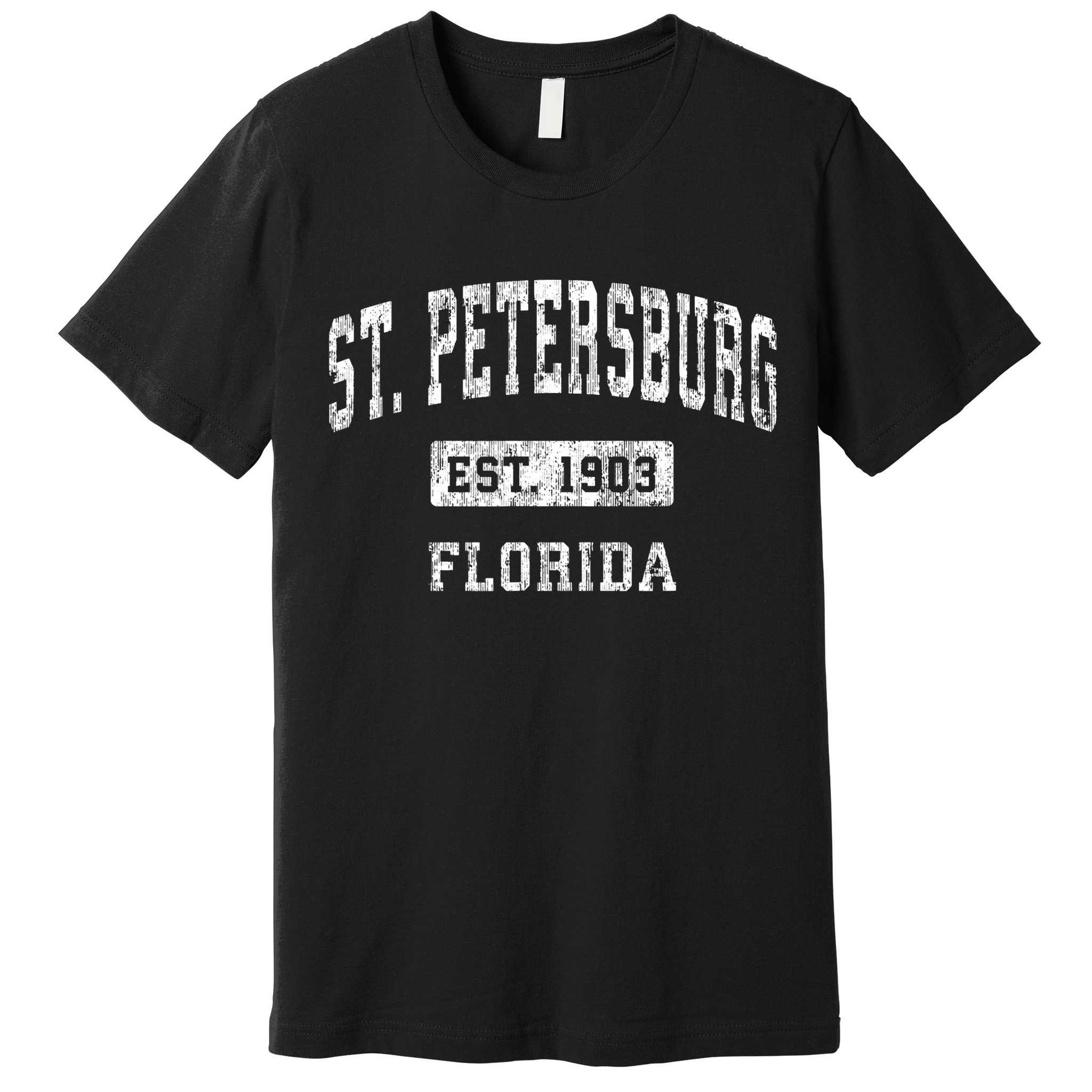 St. Petersburg Florida Fl Vintage Established Sports Premium T-Shirt