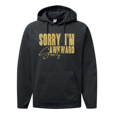 Shy Person Funny Quote For Introvert Awkward Moments Performance Fleece Hoodie