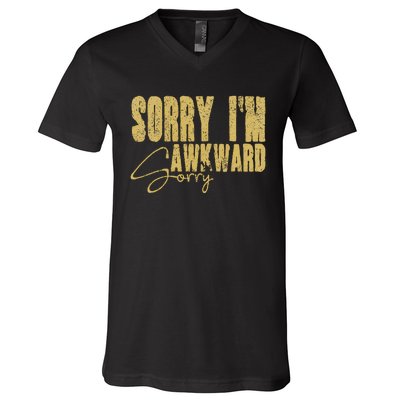 Shy Person Funny Quote For Introvert Awkward Moments V-Neck T-Shirt