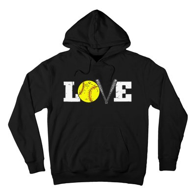 Softball Player Funny  Softball Love Hoodie