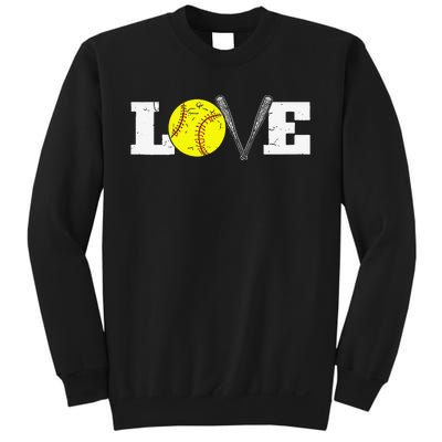 Softball Player Funny  Softball Love Sweatshirt