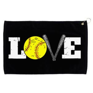 Softball Player Funny  Softball Love Grommeted Golf Towel