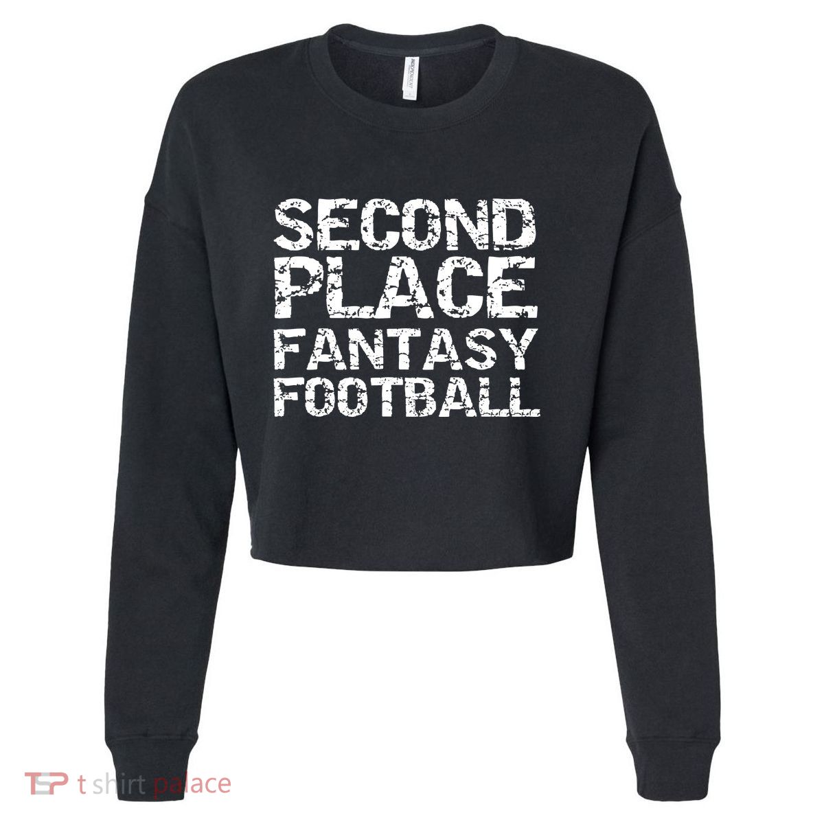 Second Place Fantasy Football Cropped Pullover Crew