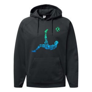 Soccer Players Funny Gift Performance Fleece Hoodie