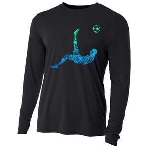 Soccer Players Funny Gift Cooling Performance Long Sleeve Crew