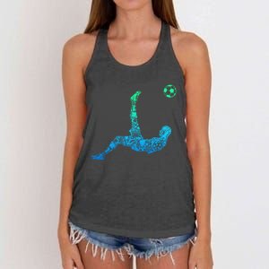 Soccer Players Funny Gift Women's Knotted Racerback Tank