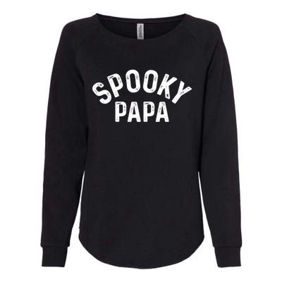 Spooky Papa Family Matching Halloween Dad Grandpa Costume Gift Womens California Wash Sweatshirt