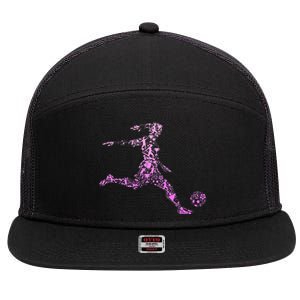 Soccer Player  funny soccer coach team 7 Panel Mesh Trucker Snapback Hat