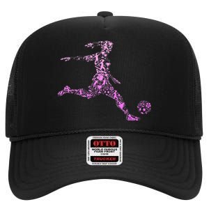 Soccer Player  funny soccer coach team High Crown Mesh Back Trucker Hat