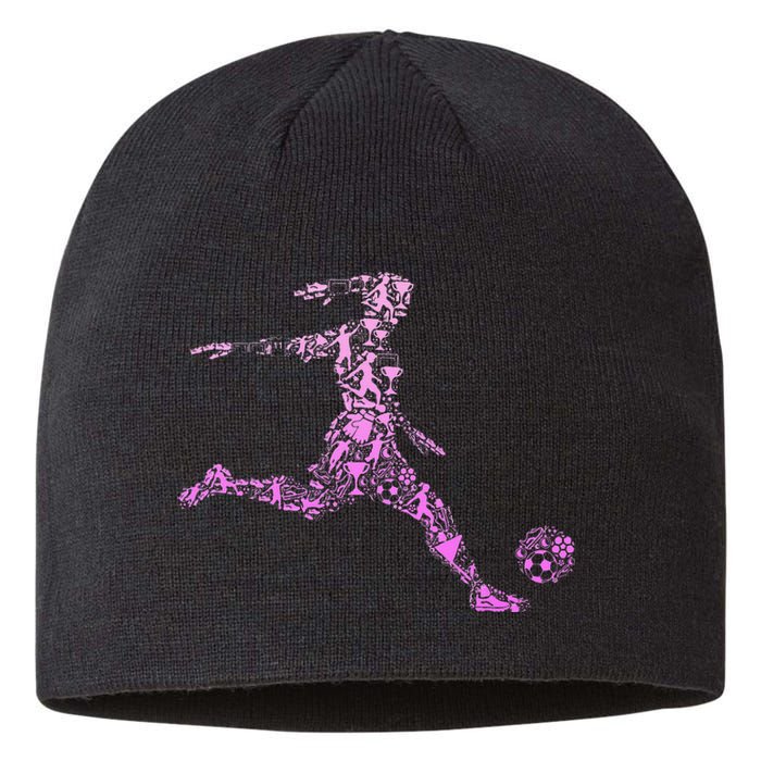 Soccer Player  funny soccer coach team Sustainable Beanie