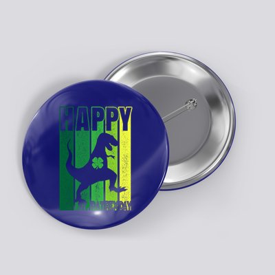 St Patrex Funny Irish Trex St Patricks Day Dino Gift Button