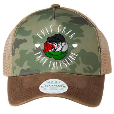 Support Palestine's Freedom with the Arabic Flag Legacy Tie Dye Trucker Hat