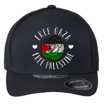 Support Palestine's Freedom with the Arabic Flag Flexfit Unipanel Trucker Cap