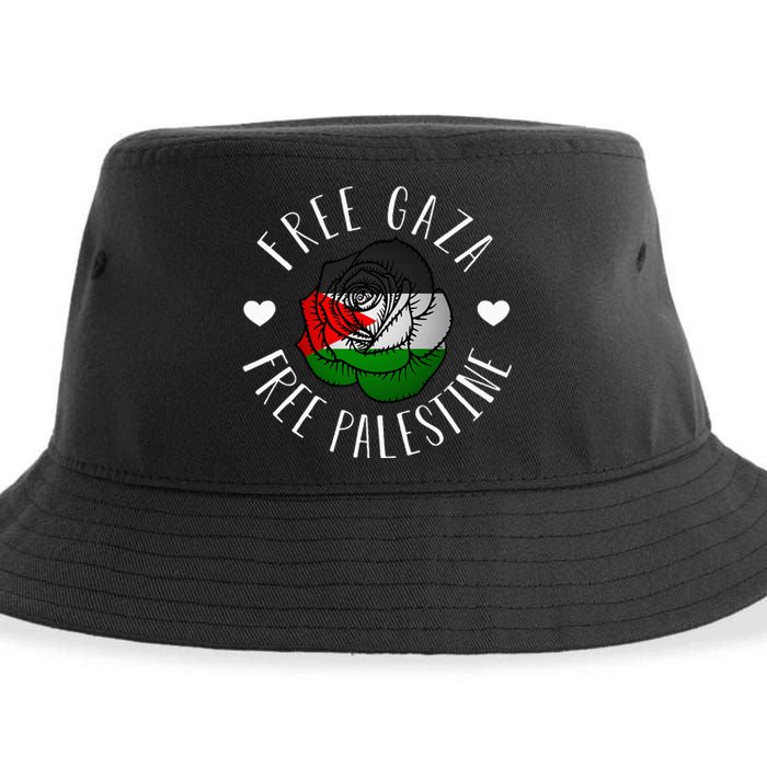 Support Palestine's Freedom with the Arabic Flag Sustainable Bucket Hat