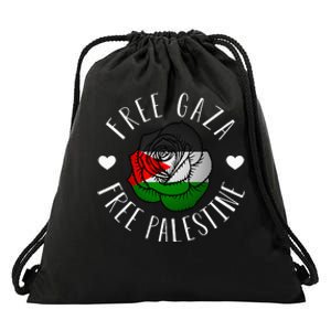 Support Palestine's Freedom with the Arabic Flag Drawstring Bag