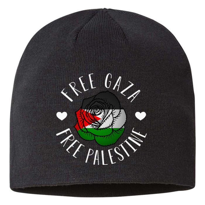 Support Palestine's Freedom with the Arabic Flag Sustainable Beanie