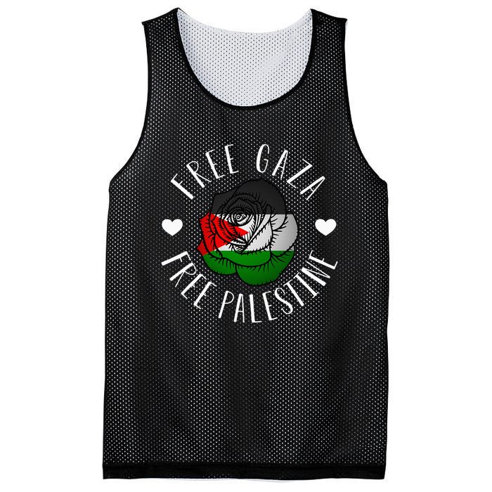 Support Palestine's Freedom with the Arabic Flag Mesh Reversible Basketball Jersey Tank