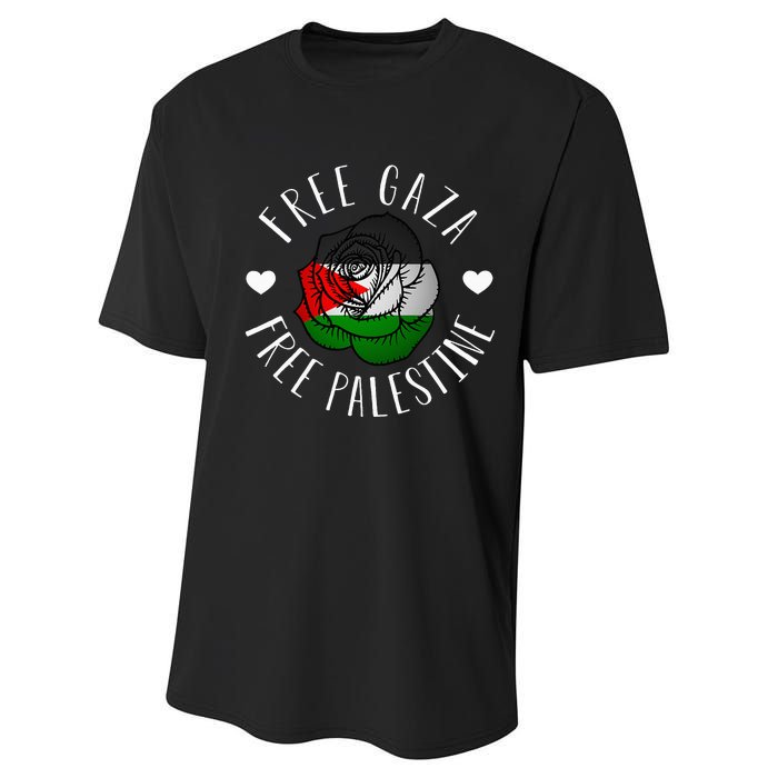 Support Palestine's Freedom with the Arabic Flag Performance Sprint T-Shirt