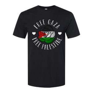 Support Palestine's Freedom with the Arabic Flag Softstyle CVC T-Shirt