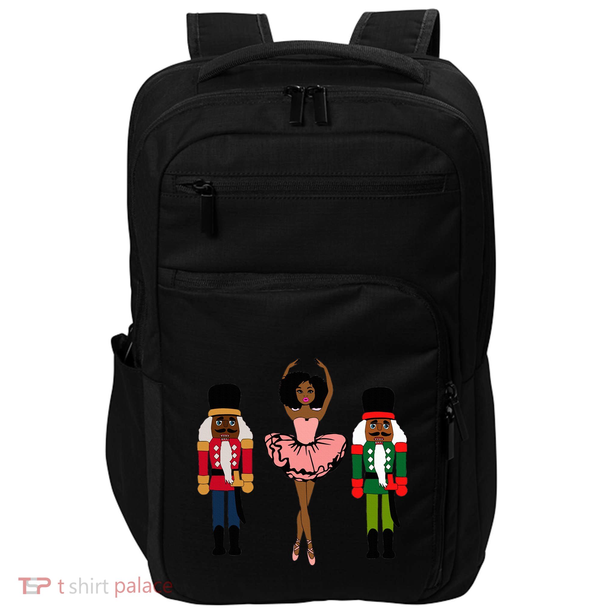 Sugar Plum Fairy Black Nutcracker Christmas African American  Impact Tech Backpack