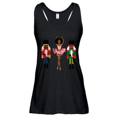 Sugar Plum Fairy Black Nutcracker Christmas African American  Ladies Essential Flowy Tank
