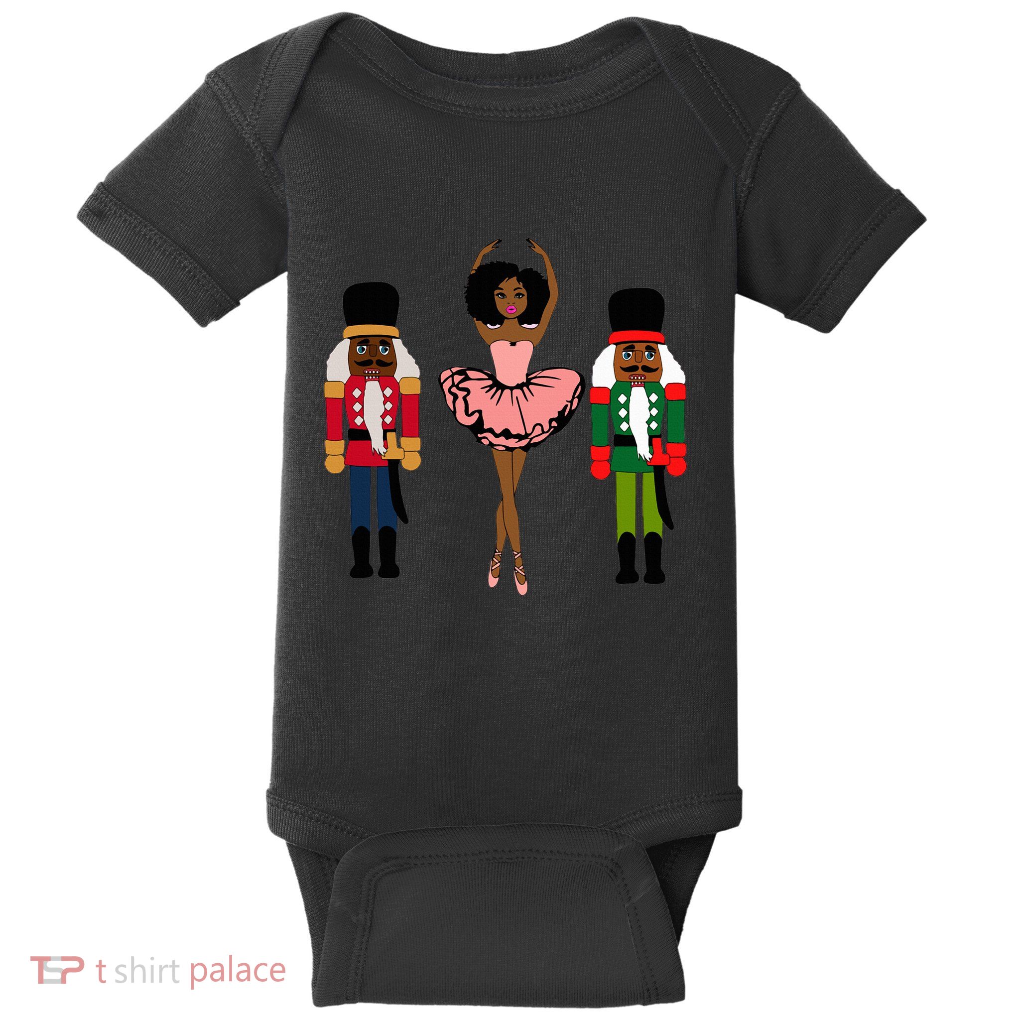 Sugar Plum Fairy Black Nutcracker Christmas African American  Baby Bodysuit