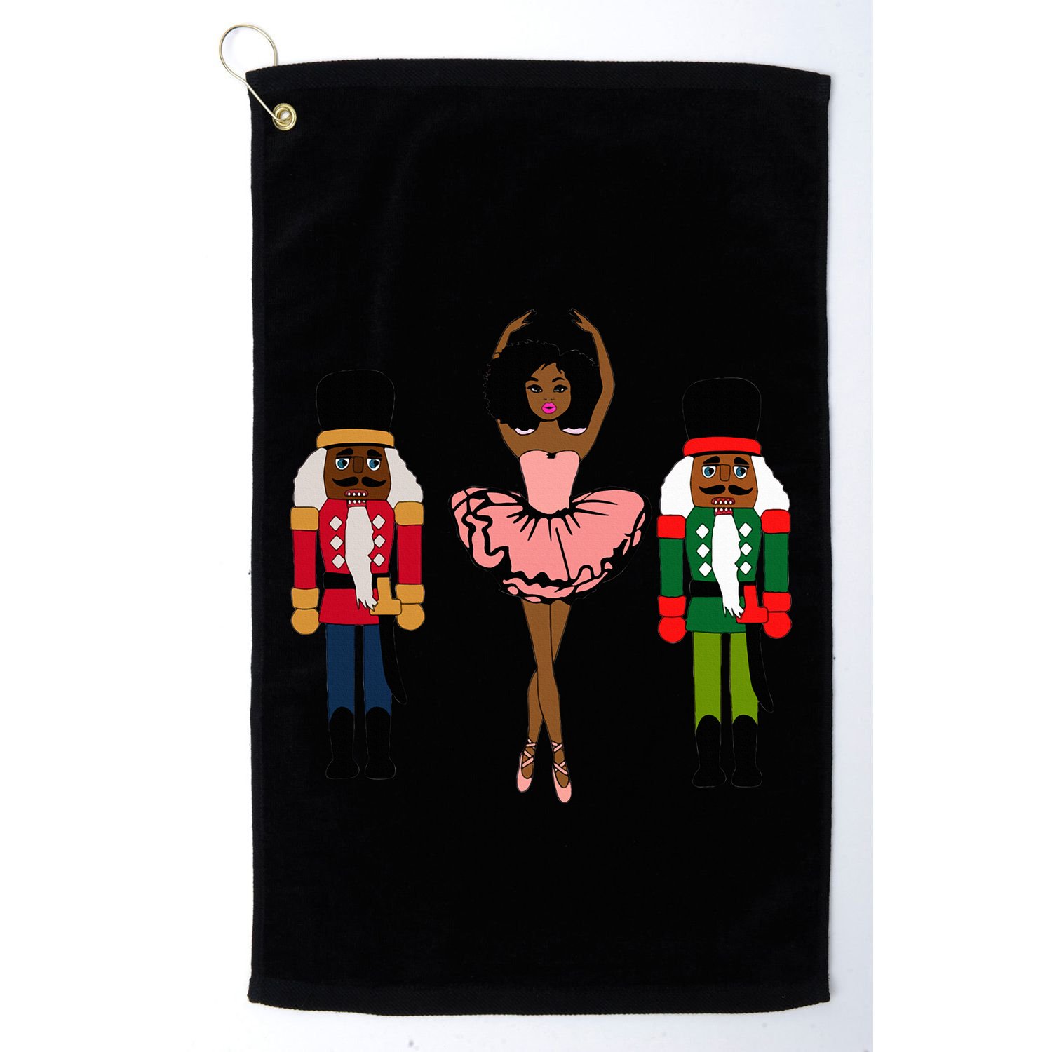 Sugar Plum Fairy Black Nutcracker Christmas African American  Golf Towel