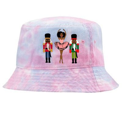 Sugar Plum Fairy Black Nutcracker Christmas African American  Tie-Dyed Bucket Hat