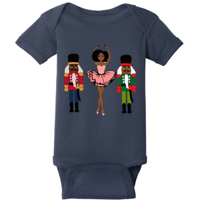 Sugar Plum Fairy Black Nutcracker Christmas African American  Baby Bodysuit