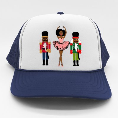 Sugar Plum Fairy Black Nutcracker Christmas African American  Trucker Hat