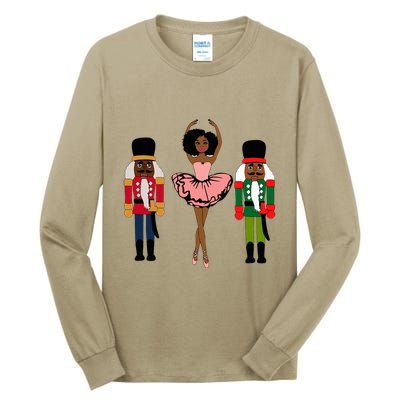 Sugar Plum Fairy Black Nutcracker Christmas African American  Tall Long Sleeve T-Shirt