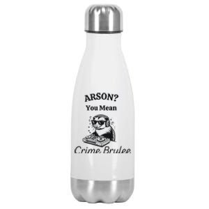 Sarcastic Possum Funny Snarky Stainless Steel Insulated Water Bottle