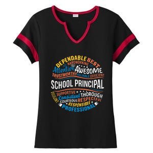 School Principal Funny Appreciation Principal Gifts Ladies Halftime Notch Neck Tee