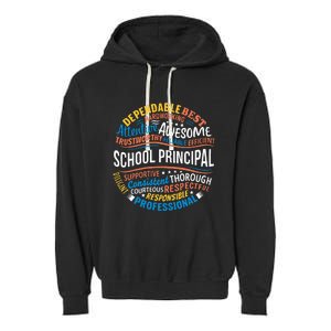 School Principal Funny Appreciation Principal Gifts Garment-Dyed Fleece Hoodie